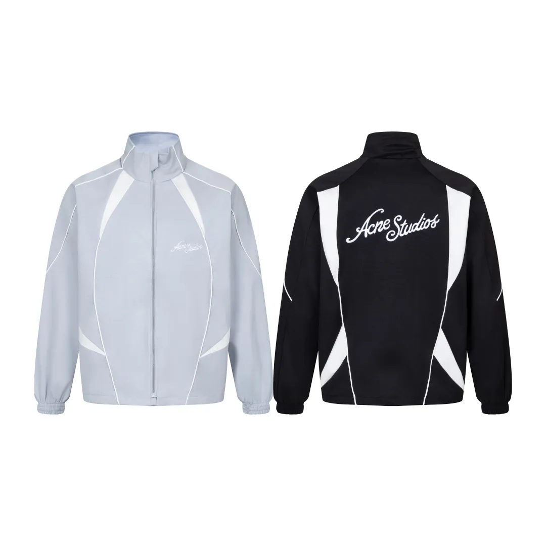 150 Acne Studios 26 Spring New Arrival Black White Colorblock Embroidered Logo Stand Collar Jacket Jacket for Men and Women Same Style Original development The overall fit is loose and very suitable for spring Customized fabrics Easy to unlock couples' outfits Breathable mesh stitching design inside Customized molded zipper Complete with three standards Feel the Quality in the cabinet Both colors are recommended Just close your eyes and buy Style No.: 2034# Color: Black Gray Size: S M L XL